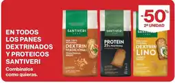 El Corte Inglés Santiveri pan dextrinado y proteico oferta