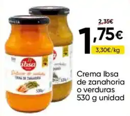 FROIZ Ibsa crema de zanahoria o verduras oferta