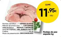FROIZ Rodaja de pez espada kg oferta