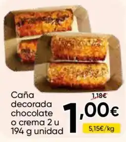 FROIZ Caña decorada chocolate o crema oferta