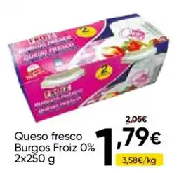 FROIZ Burgos Froiz queso fresco 0% oferta