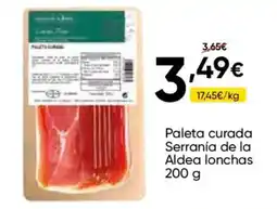FROIZ Paleta curada Serranía de la Aldea lonchas oferta