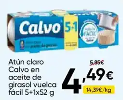 FROIZ Calvo atún claro en aceite de girasol vuelca fácil oferta