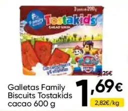 FROIZ Tostakids galletas family oferta