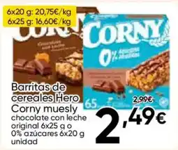 FROIZ Corny barritas de cereales Hero oferta