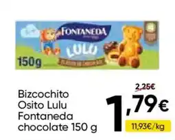 FROIZ Fontaneda bizcochito osito lulu chocolate oferta