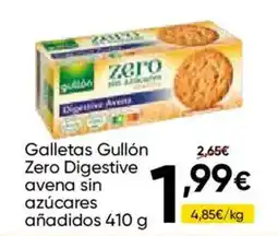 FROIZ Gullón galletas zero digestive avena sin azúcares añadidos oferta