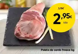 FROIZ Paleta de cerdo fresca oferta