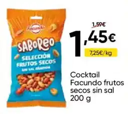 FROIZ Facundo cocktail frutos secos sin sal oferta