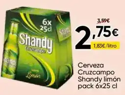 FROIZ Cruzcampo Shandy limón oferta