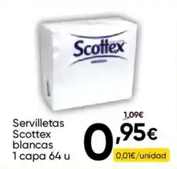 FROIZ Servilletas Scottex blancas oferta