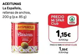 SPAR Gran Canaria La española - aceitunas oferta