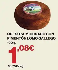 Supercor Gallego - queso semicurado con pimentón lomo oferta