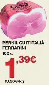 El Corte Inglés Ferrarini - pernil cuit italia oferta