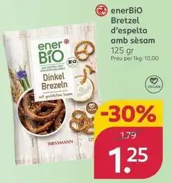 Rossmann Enerbio - bretzel d'espelta amb sesam oferta