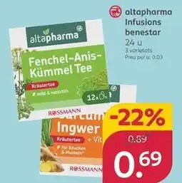 Rossmann Altapharma - infusions benestar oferta