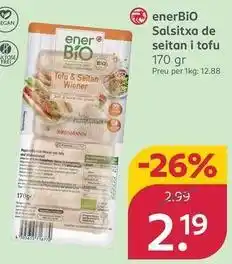 Enerbio - salsitxa de seitan i tofu