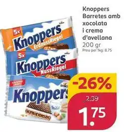 Rossmann Knoppers - barretes amb xocolata i crema d'avellana oferta