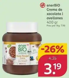Rossmann Enerbio - crema de xocolata i avellanes oferta