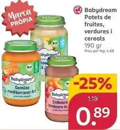 Rossmann Babydream - potets de fruites, verdures i cereals oferta