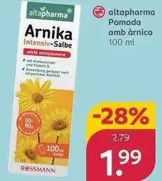 Rossmann Altapharma - pomada amb arnica oferta