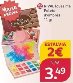 Rossmann Rival - loves me paleta d'ombres oferta