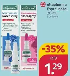 Rossmann Altapharma - esprai nasal oferta