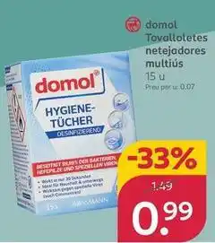 Rossmann Domol - tovalloletes netejadores multius oferta