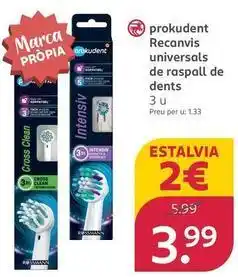 Rossmann Prokudent - recancis universals de raspall de dents oferta