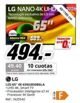 MediaMarkt Lg - led 65 4k 65nu8506la oferta