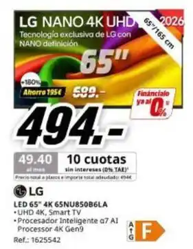 Lg - led 65 4k 65nu8506la