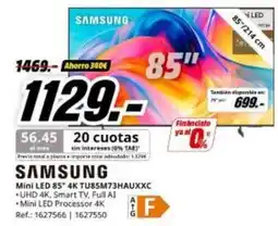 MediaMarkt Samsung - mini led 85 4k tu85m73hauxxc oferta