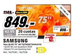 MediaMarkt Samsung - neo qled 75 4k tq75qn73hauxxc oferta
