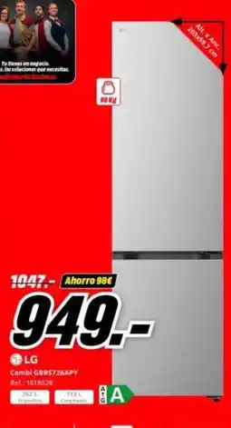 MediaMarkt Lg - combi gbp572aapy oferta