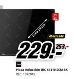 MediaMarkt Placa inducción ibc 63110 ssm bk oferta