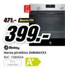 MediaMarkt Balay - horno pirolítico 3hb4841x3 oferta