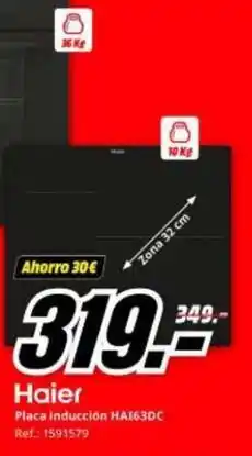 MediaMarkt Haier - placa inducción hai63dc oferta