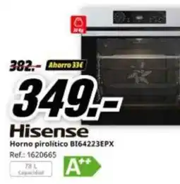 MediaMarkt Hisense - horno pirolitico bi64223epx oferta