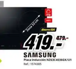 MediaMarkt Samsung - placa inducción nz63c4036gk/u 1 oferta