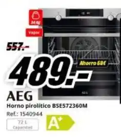 Aeg - horno pirolitico bse572360m
