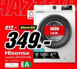 MediaMarkt Hisense - lavadora wf101041bw oferta