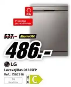 MediaMarkt Lg - lavavajillas df355fp oferta
