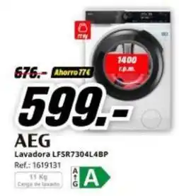 MediaMarkt Aeg - lavadora lfsr7304l4bp oferta