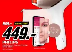 MediaMarkt Philips - depiladora 3pz lumea prestige oferta