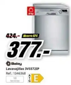 MediaMarkt Balay - lavavajillas 3vs572ip oferta
