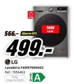 MediaMarkt Lg - lavadora f4wr7009ags oferta