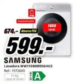 MediaMarkt Samsung - lavadora ww11db8895ghu3 oferta