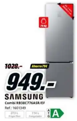 MediaMarkt Samsung - combi rb38c776sar/ef oferta