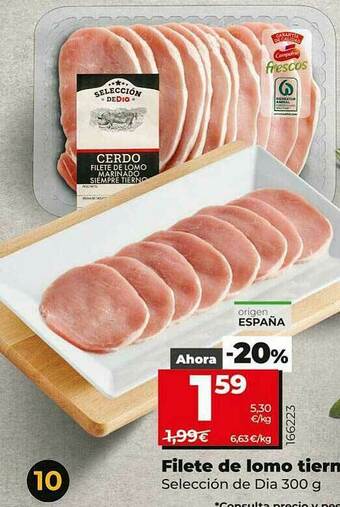 Dia Supermercados Filete De Lomo Tierno Selección De Dia oferta