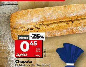 Dia Supermercados Chapata El Molino De Dia oferta
